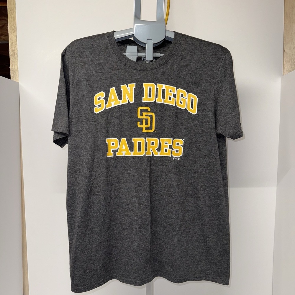 San Diego Padres Fanatics T-Shirt Men's Large Gray MLB Baseball Graphic Tee